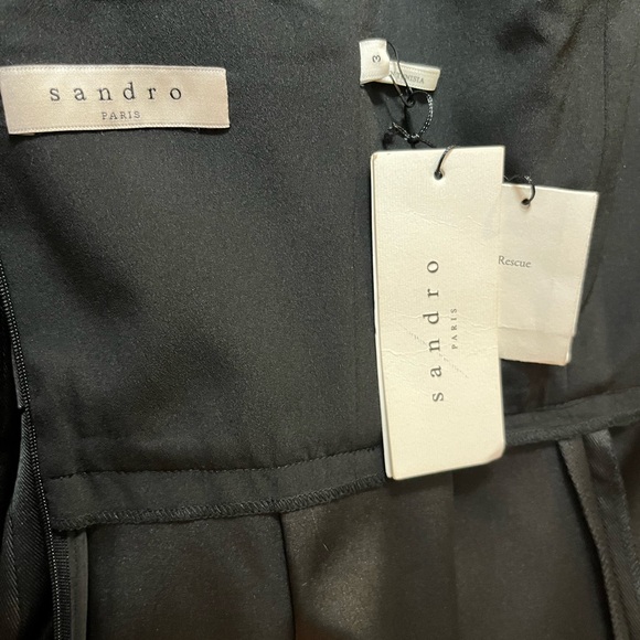 Flaw NWT Sandro Mini Dress Fr 3 - Picture 10 of 11